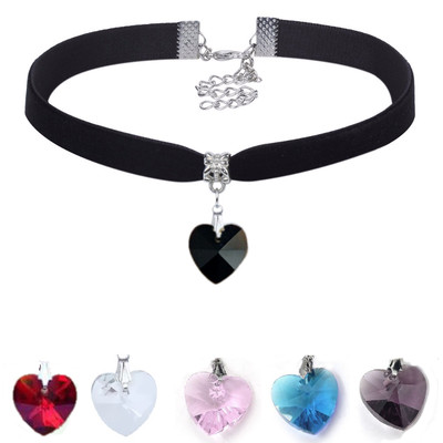 Yuuchoringee Choker Set Damen - 3 Samt Halsbänder Schwarz - Verstellbar Für Party & Cosplay