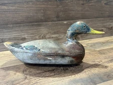 Antique Vintage Wood Duck Decoy **MASON** Mallard Drake --- Challenge