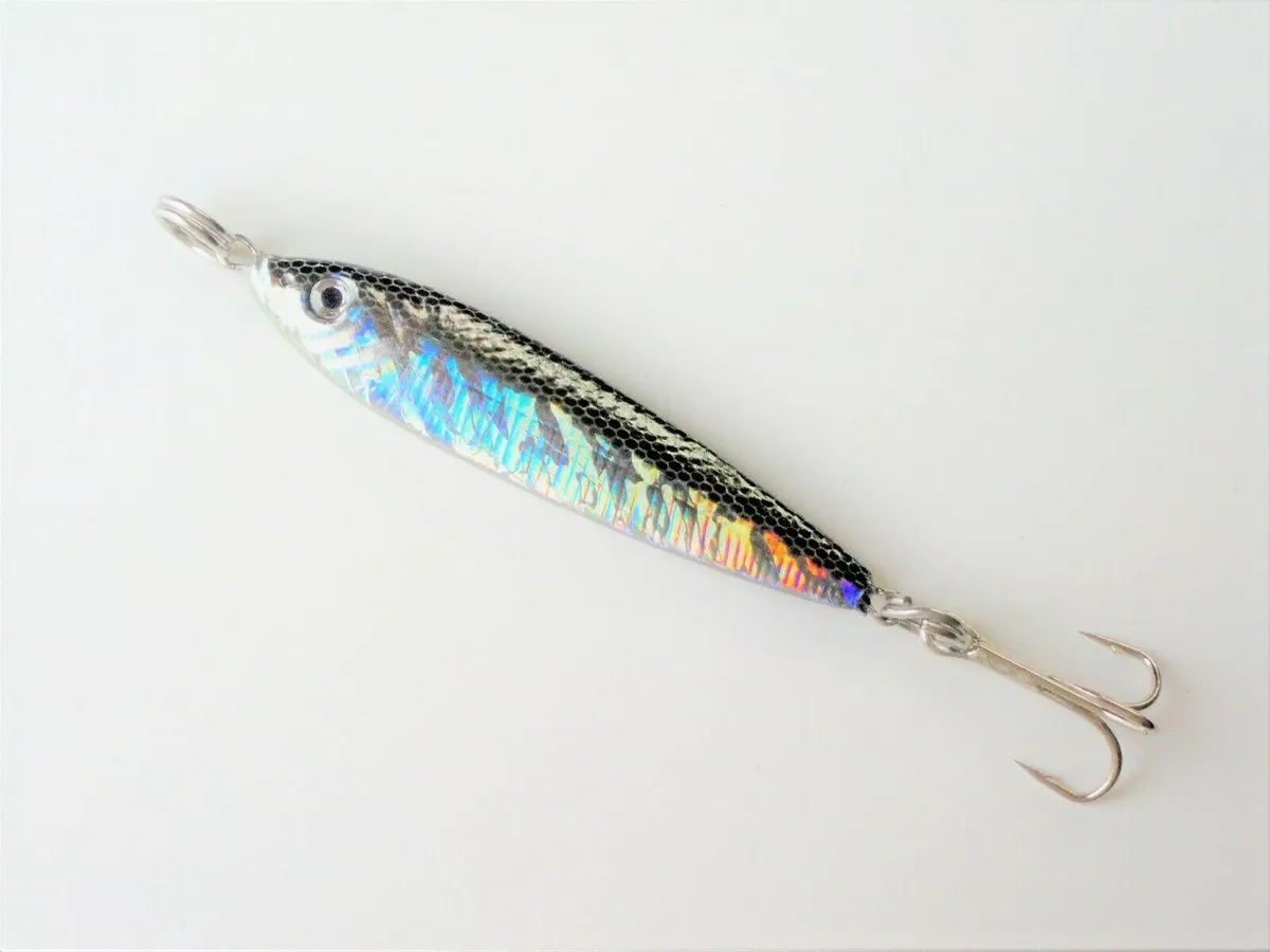 1oz Mega Live Bait Metal Jigs 6 Pieces Anchovy Saltwater Fishing Lures