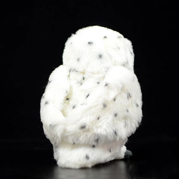 9.8 Inch Simulation Small Snowy Owl Doll Cute White Owl Doll Plush Toy Gift - Image 2 of 4