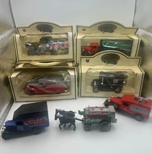 Vintage Die-Cast Model  Standard Oil toy cars wagons London lot of 9 READ