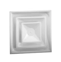 Hart & Cooley Fpd06 - 24x24 Fixed Pattern T-bar Diffuser with 6 In. Duct Collar