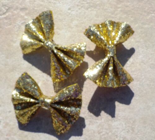 Glitzer Gold Haarspangen, 3 1/4 Zoll - Bild 2 von 2