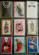 9 Vintage Swap Playing Cards-Who Am I By Way I Dress + Dancers/Roaring 20's-4 PR
