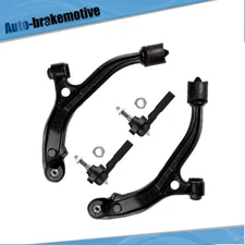 4 Front Lower Control Arms Outer Tie Rod Ends For 01-04 Dodge Caravan & Chrysler