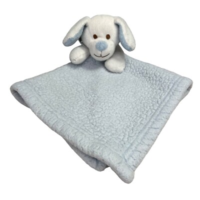 Blankets Beyond Puppy Dog Lovey Lovie Security Blue White Plush Baby Toy 