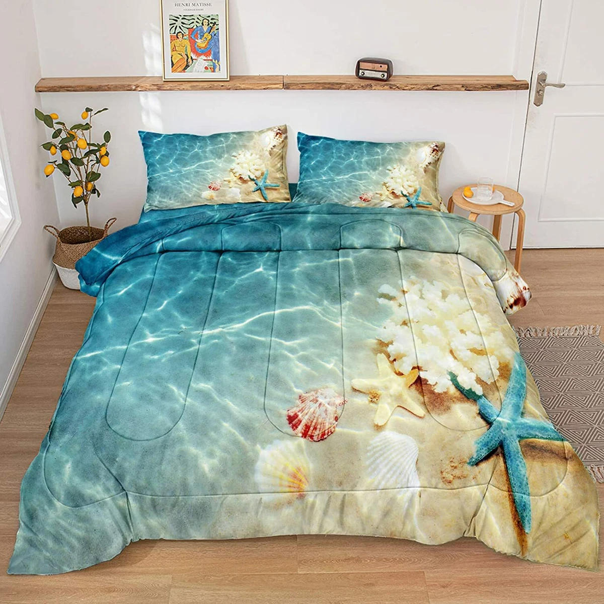 Beachy comforter set deals