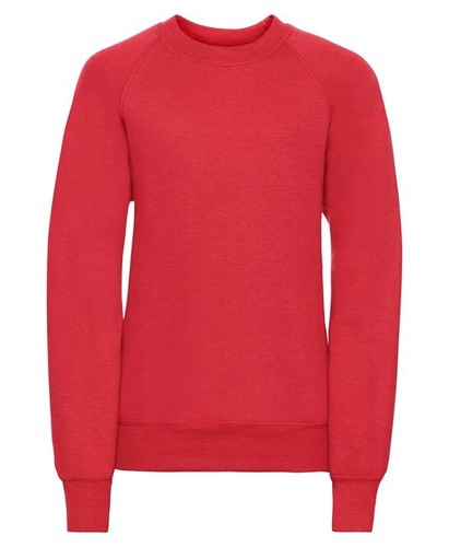 Personalised Custom Russell Kids Raglan Sleeve Sweatshirt Uniform Pullover 7620B - Picture 14 of 22