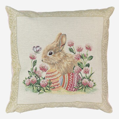 Die Kissenfabrik Osterhasen Kissen 44 x44 cm bunt 