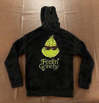The Grinch Black Zipper Hoodie | eBay