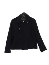 Maison Scotch Women's Coat Uk 12 Black 100% Other Overcoat