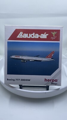 Herpa Wings 1:500 Lauda Air Boeing 777-200 IGW OE-LPA 511100 AIRPLANE MODEL