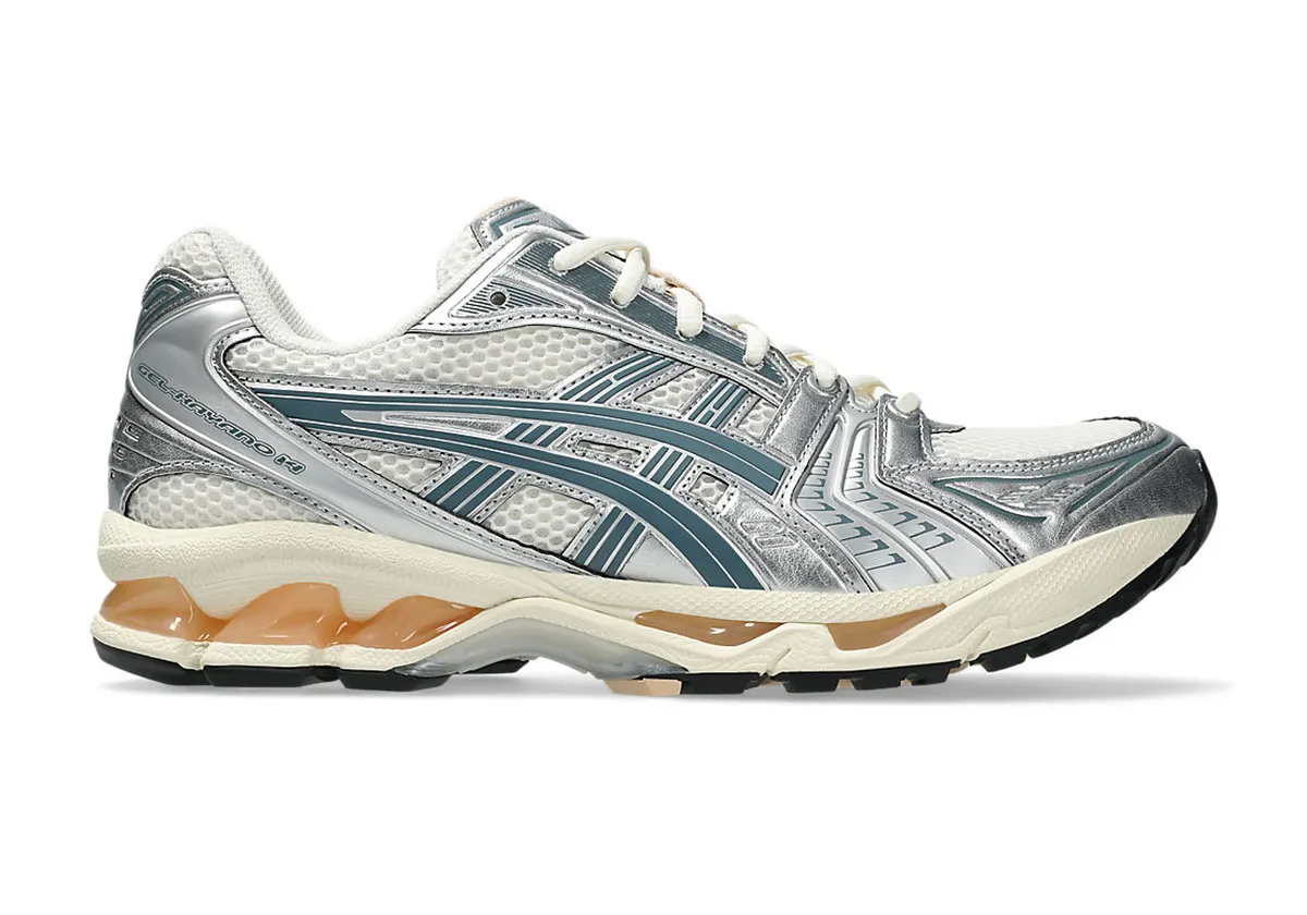 ASICS Gel-Kayano 14 Birch Pure Silver Teal Gold 1203A537-109 Mens