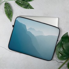 Blue Horizon Mountain range ByMorphine  Laptop Sleeve