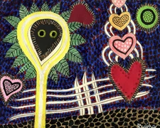 CUBAN ART #031 ** REGINA ** PAISAJE INSULAR II 18X22" SIGNED ON CANVAS