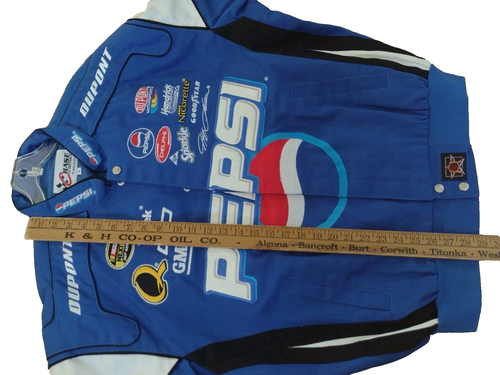 Giacca da corsa vintage CHASE Authentics Pepsi Jeff Gordon NASCAR #24 uomo XL etichette - Foto 15 di 15