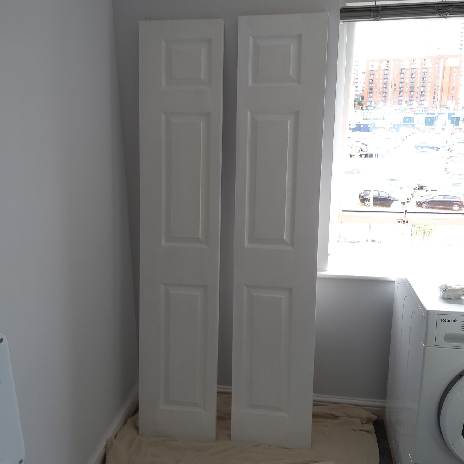 Wickes Lincoln White Grained Moulded 6 Panel Internal Bifold Door eBay