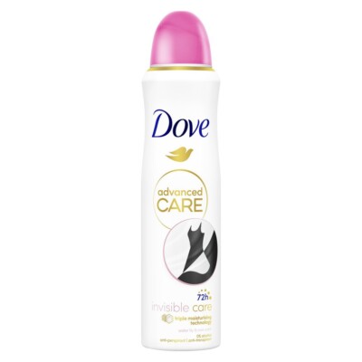 34,39 /L  -  6x Dove Deodorant Spray Advanced Care 72H - Invisible Care - 150ml