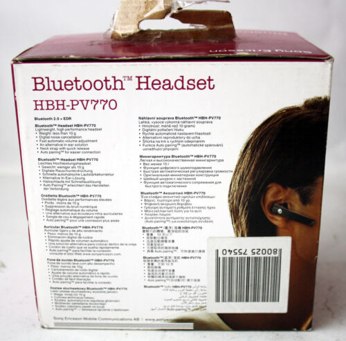 SONY ERICSSON BLUETOOTH HEADSET HBH-PV770 NEW NOS ! - Picture 3 of 7