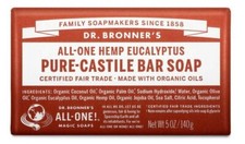 Dr. Bronner's Pure Castile Bar Soap 5 Oz Eucalyptus