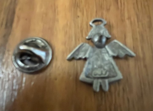VINTAGE Angel Pin Set of Three, Wears Halo, Red Heart On Dress, JJ Collection 😇 - Picture 8 of 19
