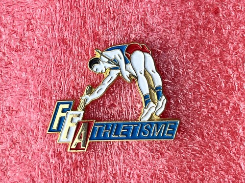 T28 Pins FFA Fédération Française ATHLETISME SAUT à la PERCHE Vintage Lapel Pin