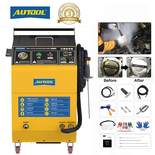 AUTOOL HTS708 Car Dry Ice Blasters Cleaner Dry Ice Blasting Cleaning Machine USA
