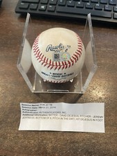 Blue Jays ~Rays 3/31/14 MLB Authentic Game Ball David Dejesus HBP Opening Day