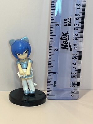 Gainax Neon Genesis Evangelion Rei Ayanami Cat Maid Gashapon Mini Figure + Hair