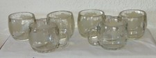 Nestle Etched World Map Globe Glass Mug Set 8 + 1 Tea Coffee Cup Mugs 9 Pcs