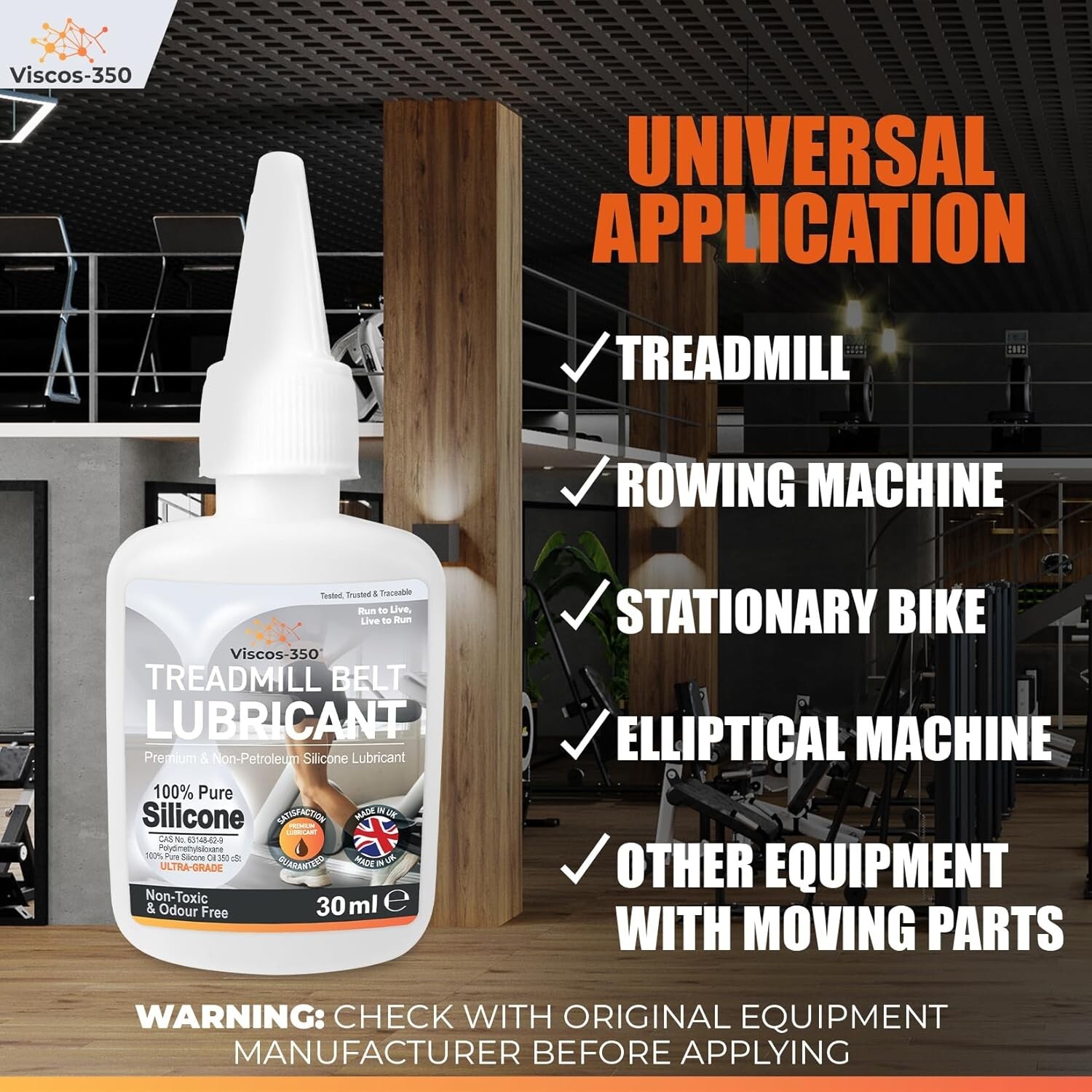 Treadmill Silicone Oil Lubricant Belt 100 Pure Ultra Grade Made in