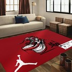 Red rug, sneaker rug, sneaker room rug, shoe rug, hypebeast rug