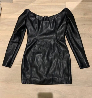 House of CB 'Livia' long sleeve leather mini dress size M fits size 10 |  eBay UK