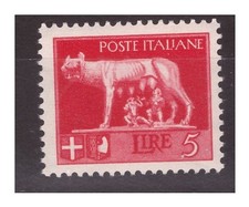 REGNO 1929  -  IMPERIALE    LIRE 5   NUOVO  ** MNH