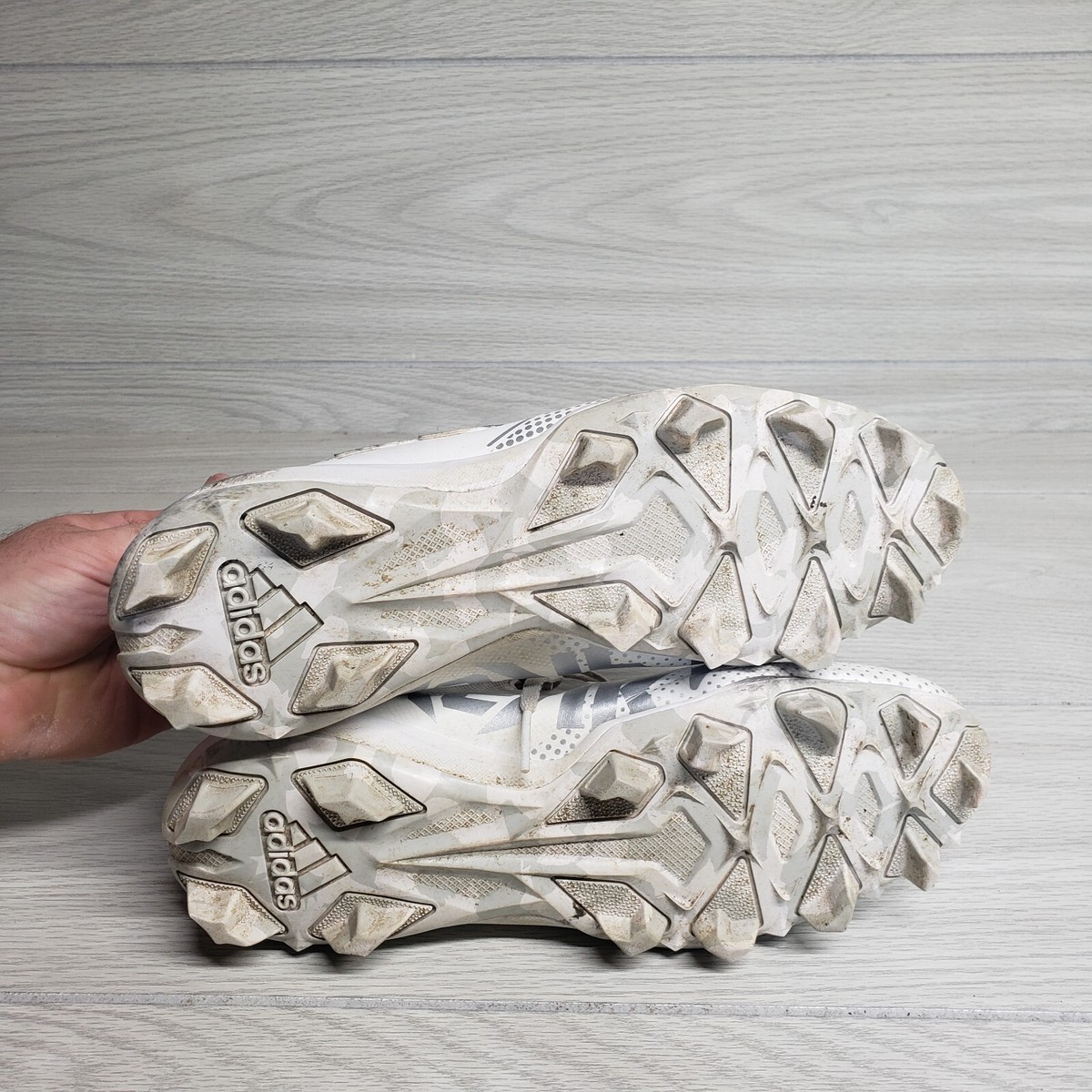 Adidas Freak Spark Football Cleats Mid Top White Silver  display picture 2