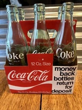 vintage 6 pack coca cola bottles