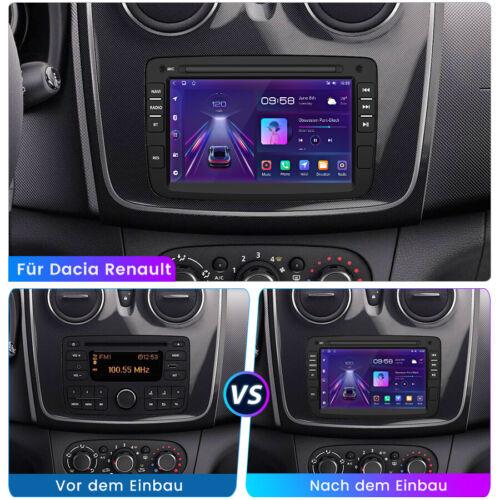 2+64G Carplay Android 13 Autoradio Für Renault Dacia Duster Sandero Lada DAB SWC - Bild 2 von 12