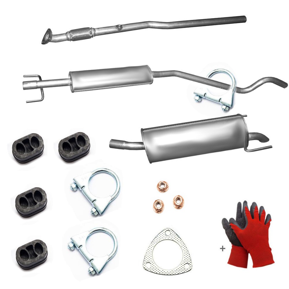 Auspuff + Anbausatz für Opel Astra H GTC , 5-Türig L48 auch Limo , Cabriolet