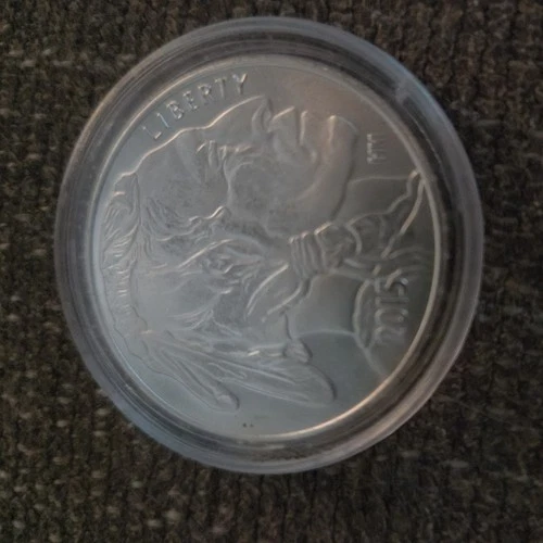 2015 1 oz, 999 silver Buffalo round. HM