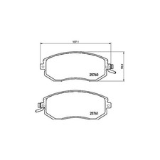 BREMBO P 78 021X Bremsbeläge Vorne für Impreza Forester Outback XV Legacy GT Brz