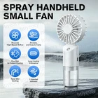 Handheld Mist Fan With Water Humidifier Cooler Rechargeable Mini Hand Spray Fans