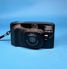 Minolta Riva Zoom AF5 35-60mm Fotocamera Punta e Scatta Pellicola, Nero - Testata