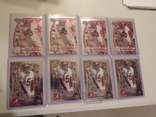 8 ALABAMA GERMIE BERNARD 2024 BOWMAN UNIVERSITY CHROME ROOKIE RC CARD LOT