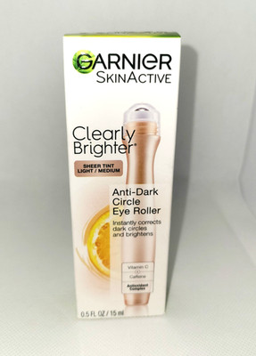 GARNIER   SkinActive Clearly Brighter SHEER TINT LIGHT MEDIUM Eye Roller RARE