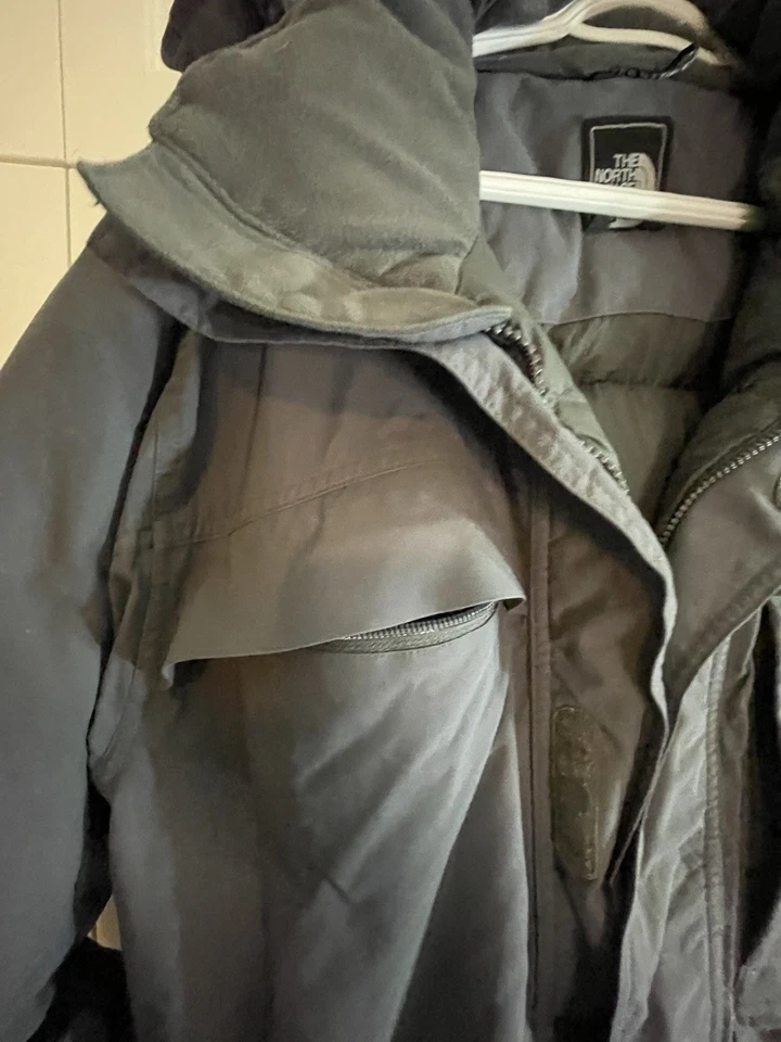 THE NORTH FACE HyVent Down Puffer Jacket Hooded Overcoat Coat Men Size M - Image 3 of 4