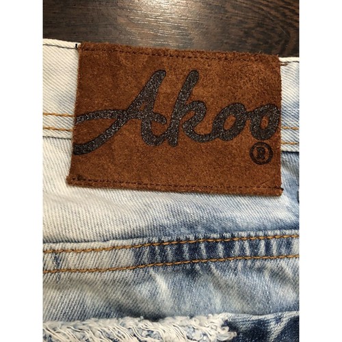 Rare Design Vintage Akoo Bleach Sukajan Baggy Jeans With Graphic - Picture 7 of 12