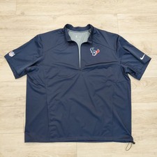 Houston Texans Wind Shirt Mens 3XL Nike NFL On Field Apparel 1/4 Zip