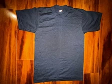 Vintage 90s Screen Stars Best T-Shirt Small Black Blank USA 50/50 Single Stitch