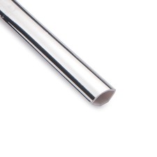 PVC Chrome Silver Quadrant Trim 1m x 15mm Bathroom Cladding Internal Corner Bead