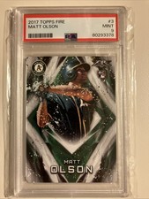 2017 Topps Fire - Matt Olson #3 (RC)
